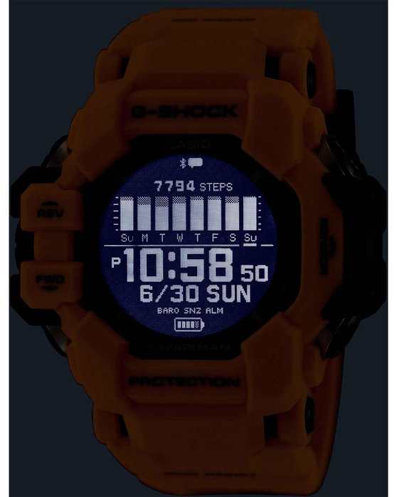 G-SHOCK Master Of G Rangeman Chronograph Yellow Biosourced Strap