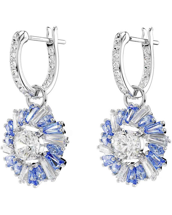 SWAROVSKI Blue Idyllia Flower Drop Earrings