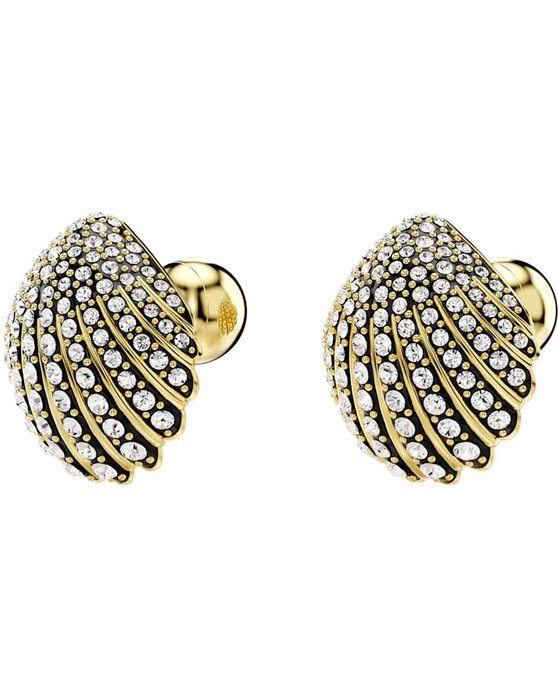 SWAROVSKI White Idyllia Shell Stud Earrings