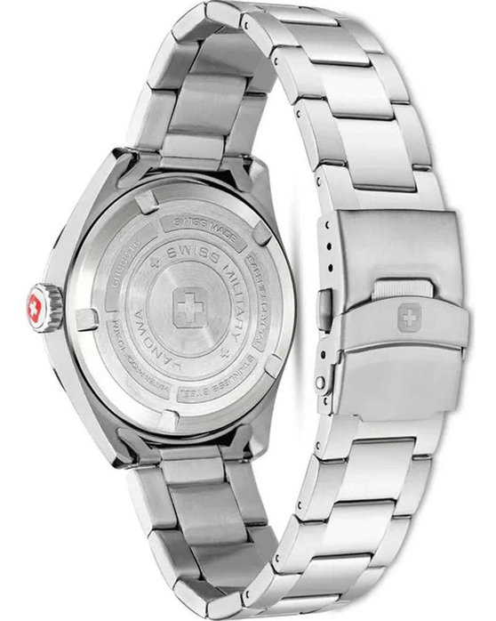 SWISS MILITARY HANOWA Roadrunner Maxed Silver Stainless Steel Bracelet