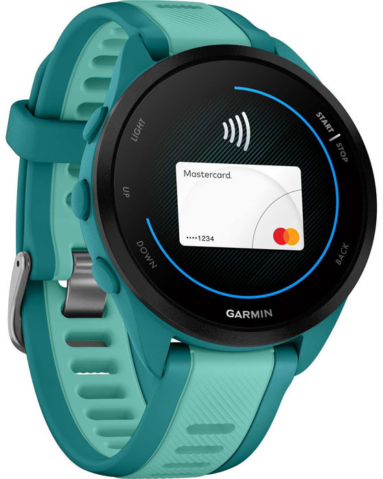 GARMIN Forerunner 165 Music Turquoise/Aqua Two Tone Silicone Strap