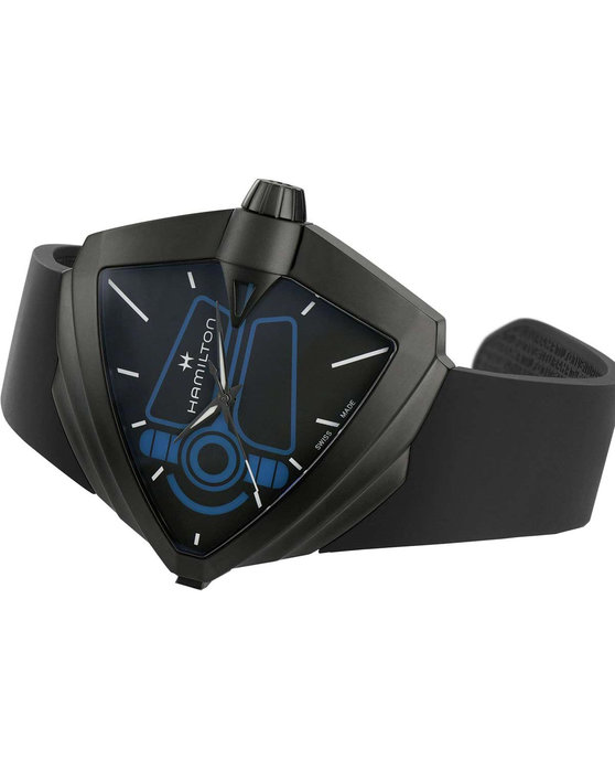 HAMILTON Ventura XXL Bright Dune Black Rubber Strap Limited Edition