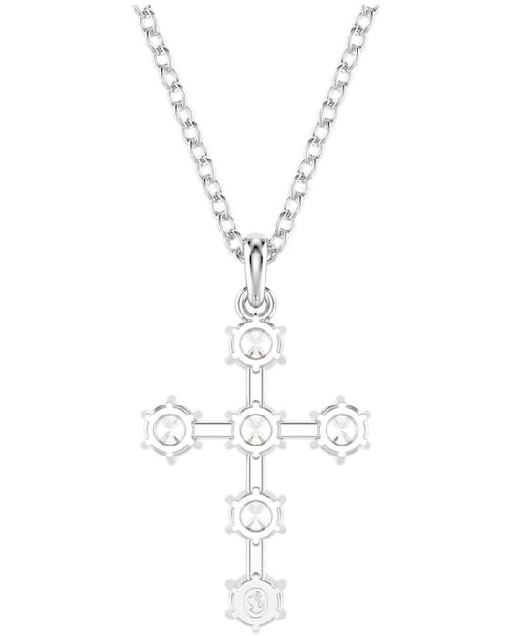 SWAROVSKI White Insigne Cross Pendant (round cut)