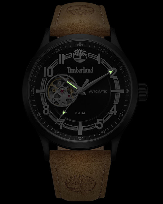 TIMBERLAND Langerbuck Automatic Brown Leather Strap