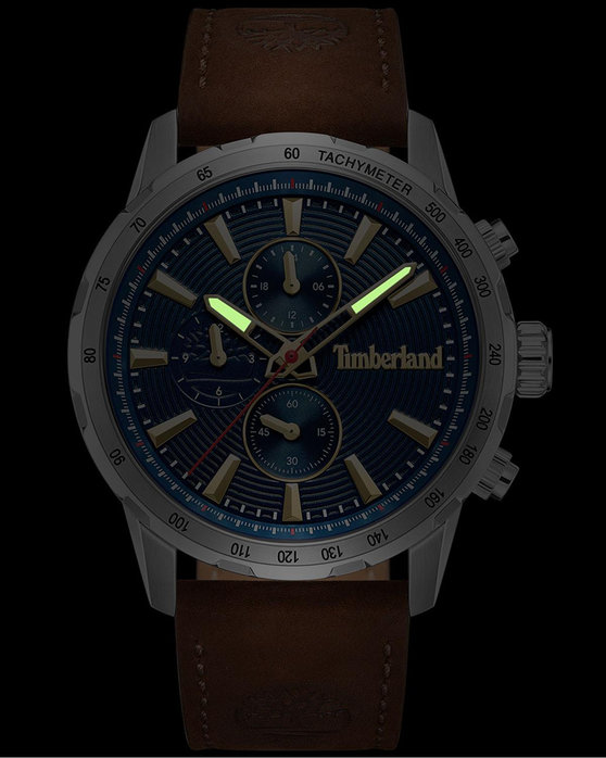 TIMBERLAND Kennebunk Chronograph Brown Leather Strap