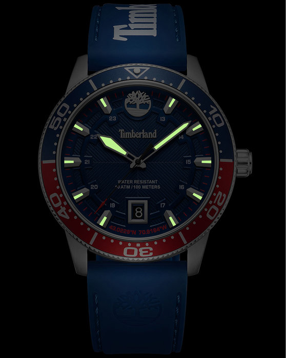 TIMBERLAND Longmeadow Blue Silicone Strap