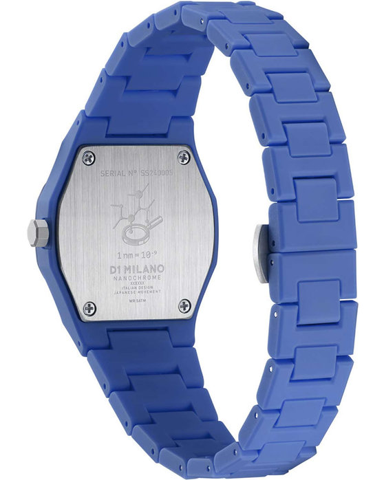 D1 MILANO Polycarbon Blue Polycarbonate Bracelet