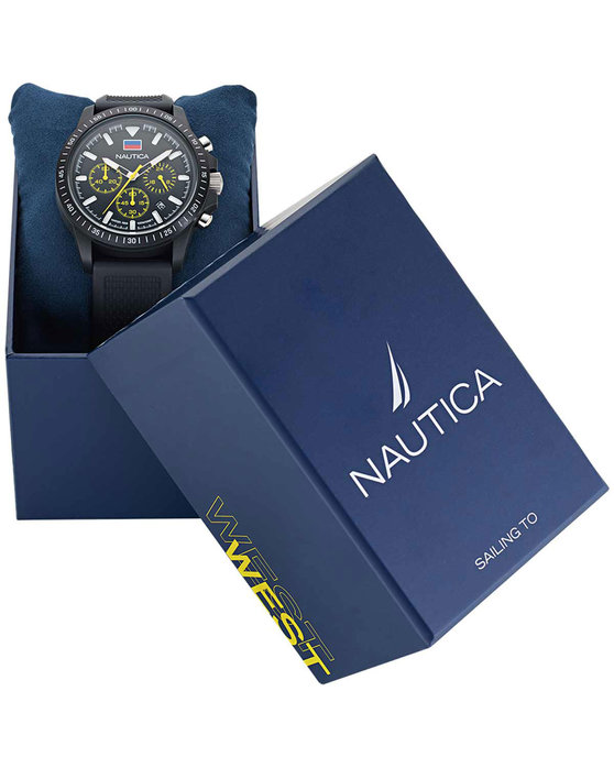 NAUTICA One Eco Chronograph Black Biosourced Strap