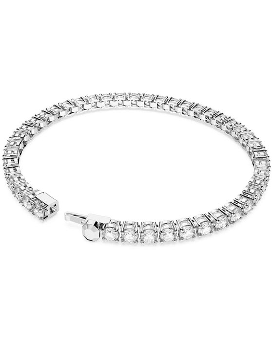 SWAROVSKI White Matrix Tennis bracelet round cut (Large)