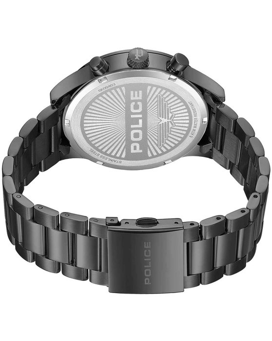 POLICE Driver II Grey Stainless Steel Bracelet