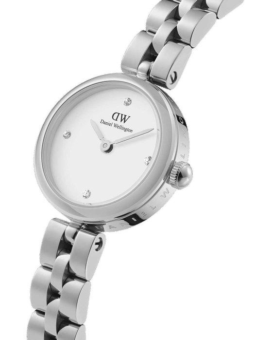 DANIEL WELLINGTON Elan Lumine Crystals Silver Stainless Steel Bracelet 22mm