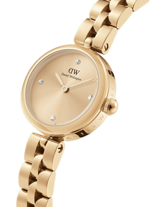 DANIEL WELLINGTON Elan Lumine Crystals Gold Stainless Steel Bracelet 22mm