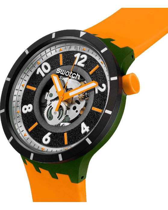 SWATCH Power of Nature Fall-iage Orange Silicone Strap