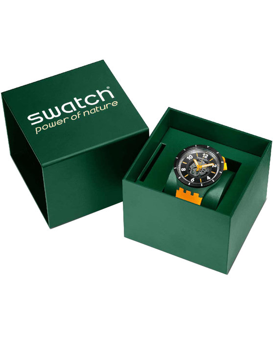 SWATCH Power of Nature Fall-iage Orange Silicone Strap