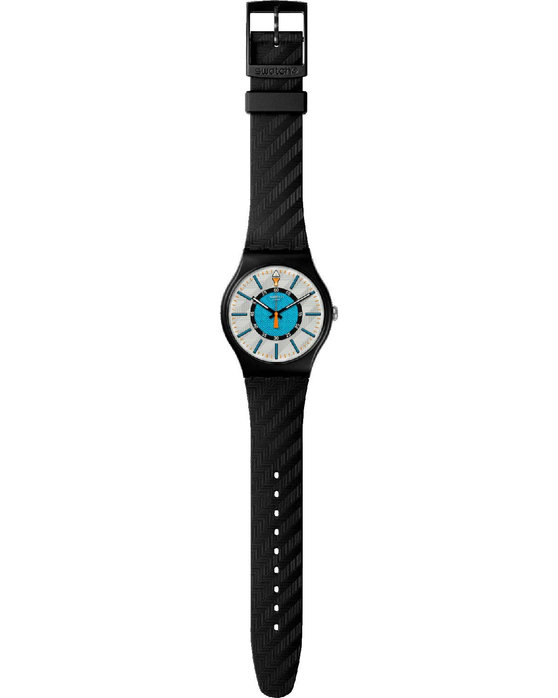 SWATCH Power of Nature Good to Gorp Black Silicone Strap