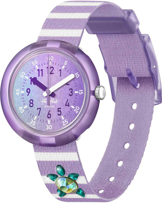 FLIK FLAK Shine Bright Shining Turtle Two Tone Plastic Strap