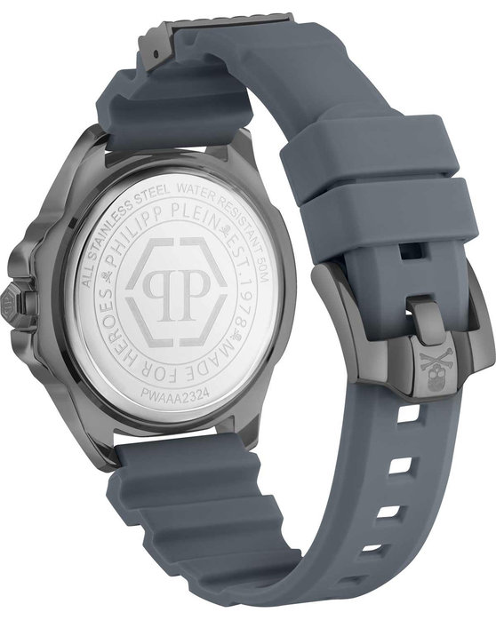 PHILIPP PLEIN The Skull Grey Silicone Strap