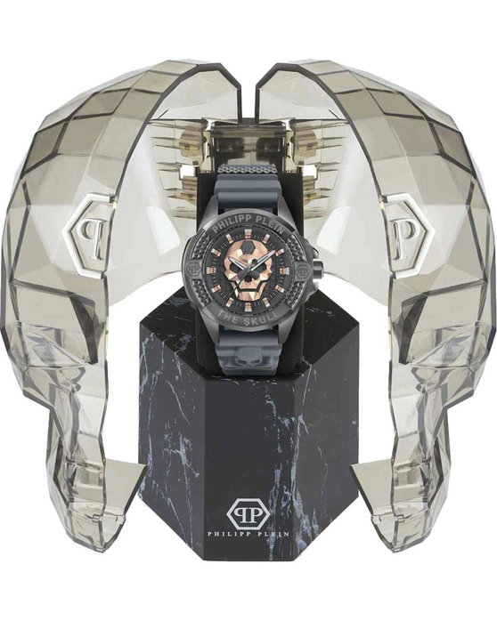 PHILIPP PLEIN The Skull Grey Silicone Strap