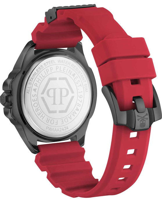 PHILIPP PLEIN The Skull Red Silicone Strap