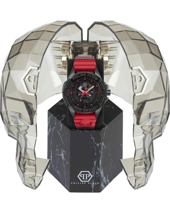 PHILIPP PLEIN The Skull Red Silicone Strap