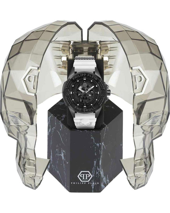 PHILIPP PLEIN The Skull White Silicone Strap