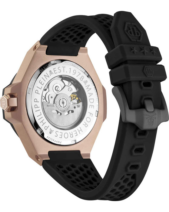 PHILIPP PLEIN Royal Automatic Black Silicone Strap