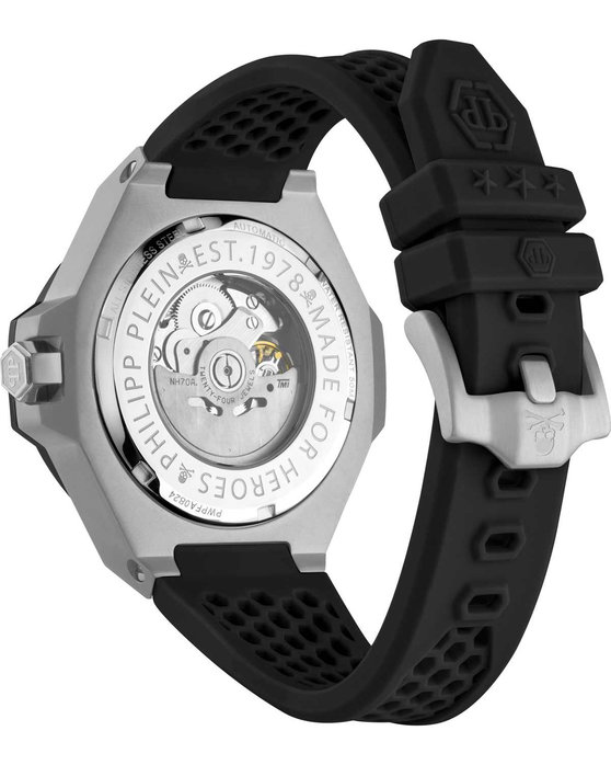 PHILIPP PLEIN Royal Automatic Black Silicone Strap