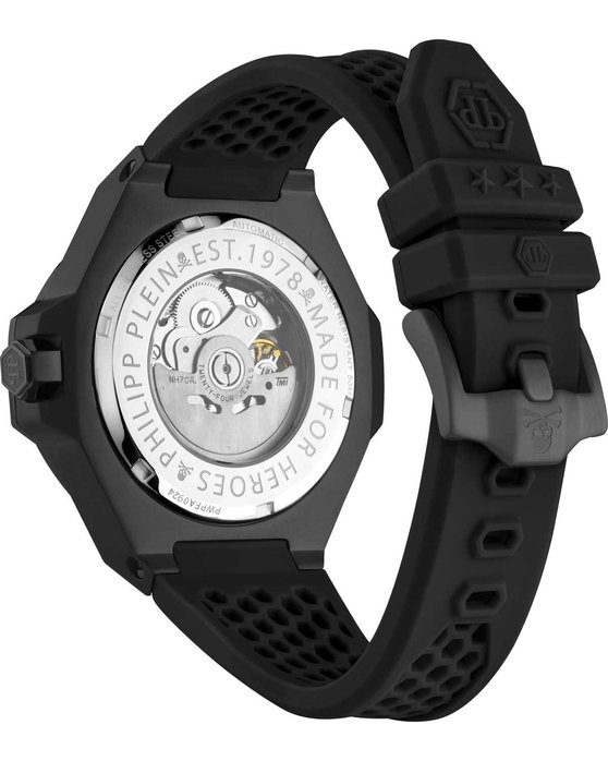 PHILIPP PLEIN Royal Automatic Black Silicone Strap