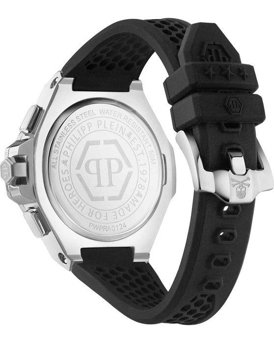 PHILIPP PLEIN Royal Chronograph Black Silicone Strap