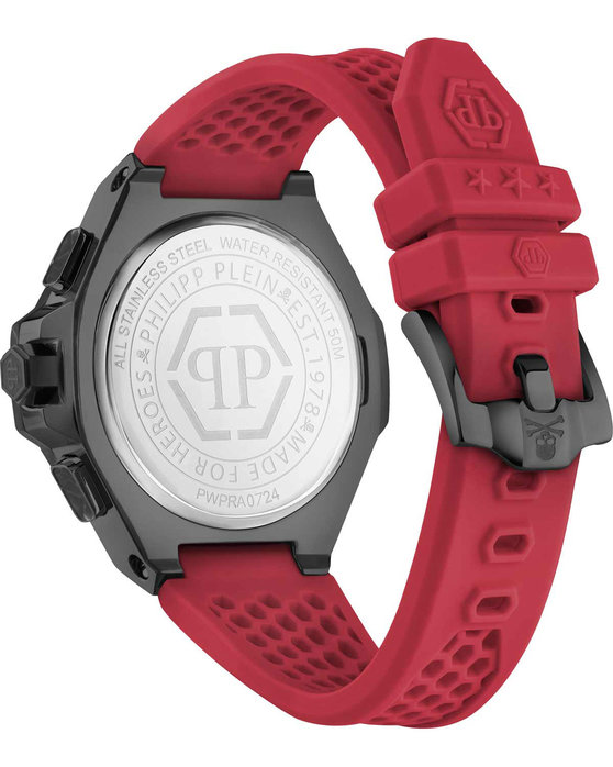 PHILIPP PLEIN Royal Chronograph Red Silicone Strap