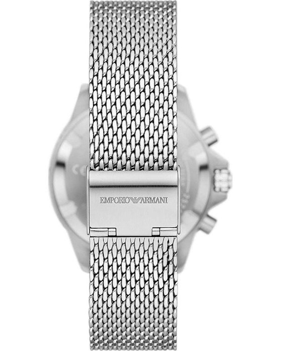 EMPORIO ARMANI Diver Chronograph Silver Stainless Steel Bracelet