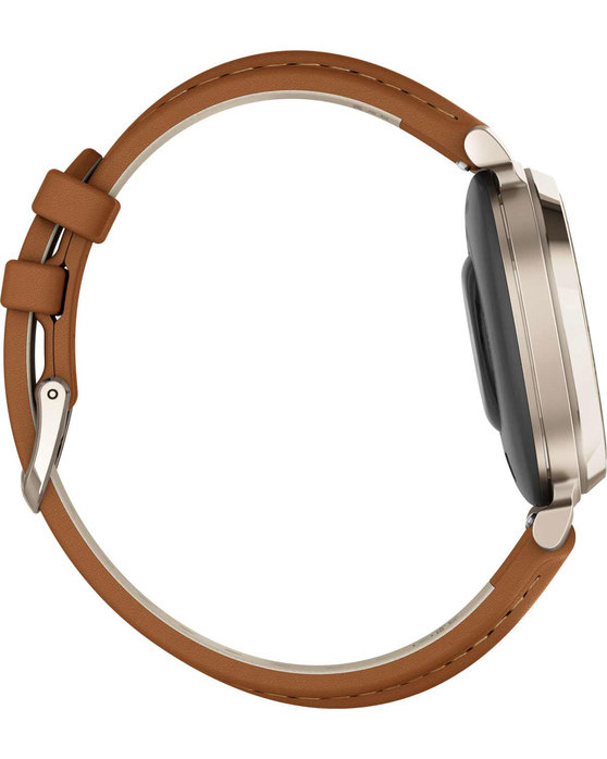 GARMIN Lily™2 Classic Cream Gold Case with Tan Leather Band