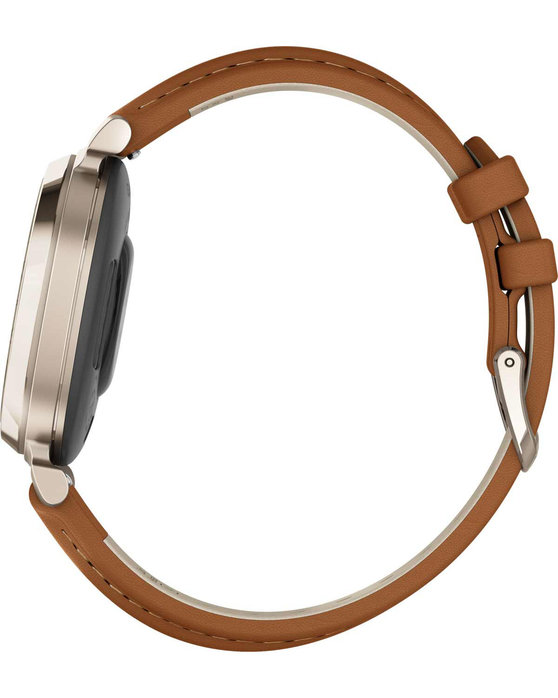 GARMIN Lily™2 Classic Cream Gold Case with Tan Leather Band