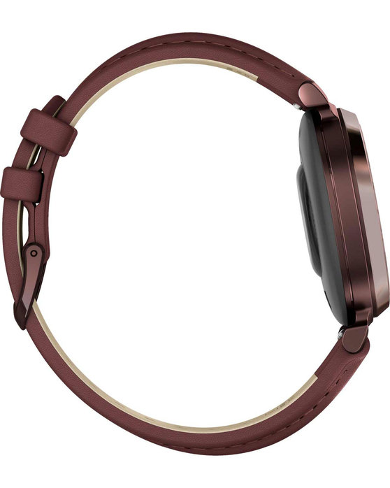 GARMIN Lily™2 Classic Dark Bronze Case with Mulberry Leather Band