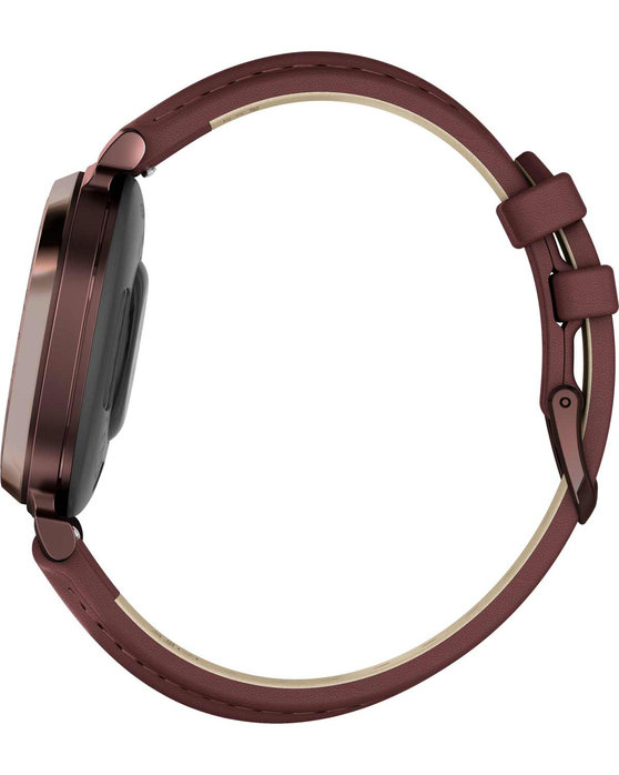 GARMIN Lily™2 Classic Dark Bronze Case with Mulberry Leather Band