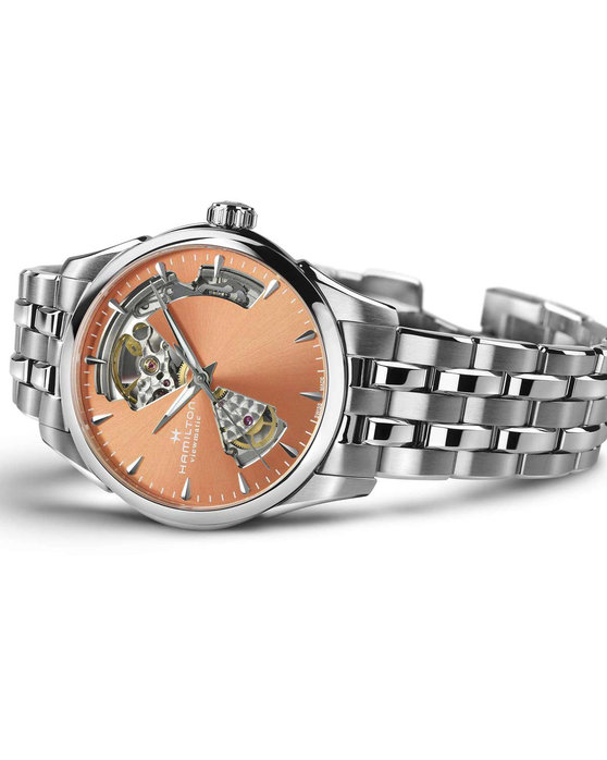 HAMILTON Jazzmaster Open Heart Automatic Silver Stainless Steel Bracelet