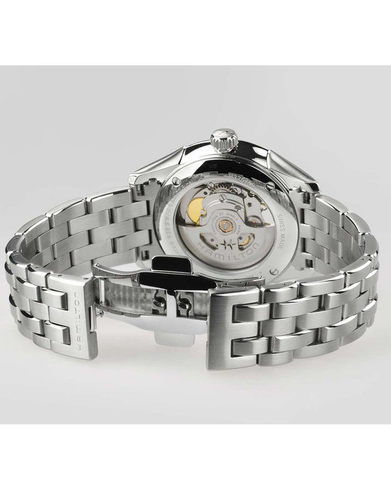 HAMILTON Jazzmaster Open Heart Automatic Silver Stainless Steel Bracelet