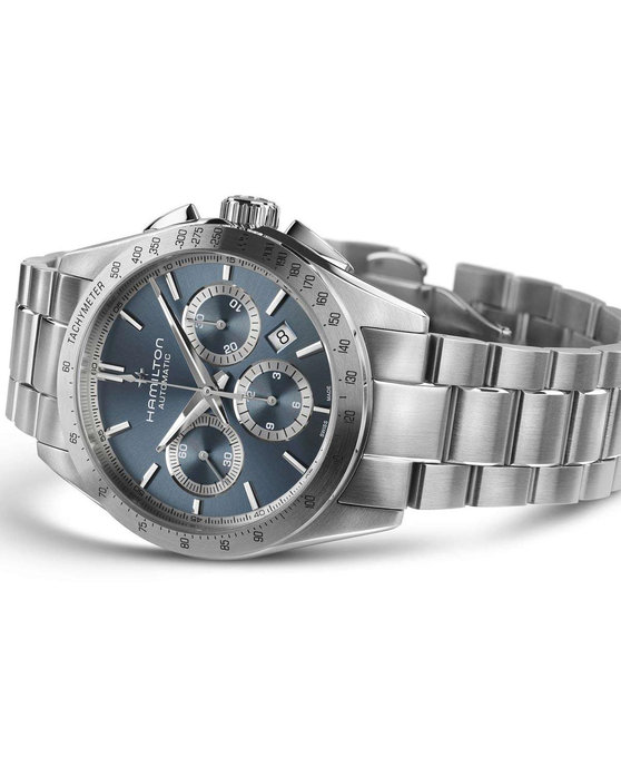 HAMILTON Jazzmaster Performer Automatic Chronograph Silver Stainless Steel Bracelet