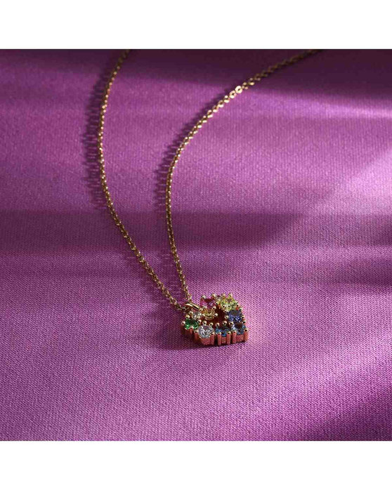 MORELLATO Colori Stainless Steel Necklace with Zircons
