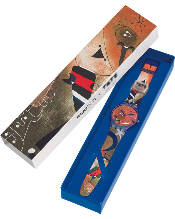 SWATCH X Tate Gallery Women and Bird In The Moonlight by Joan Miro