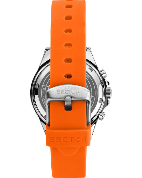 SECTOR 230 Chronograph Orange Plastic Strap