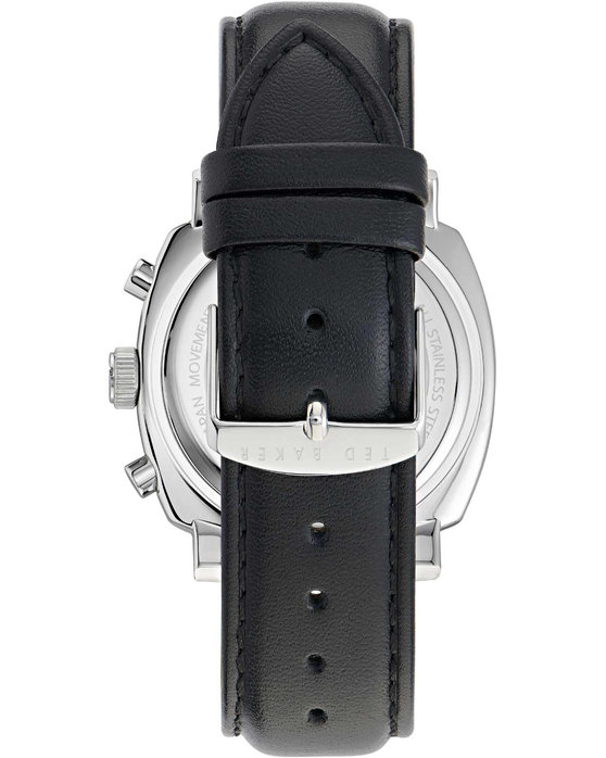 TED BAKER Caine Chronograph Black Leather Strap