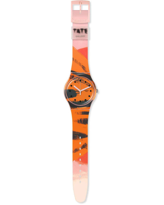 SWATCH X Tate Gallery Orange and Red on Pink by Wilhelmina Barns-Graham