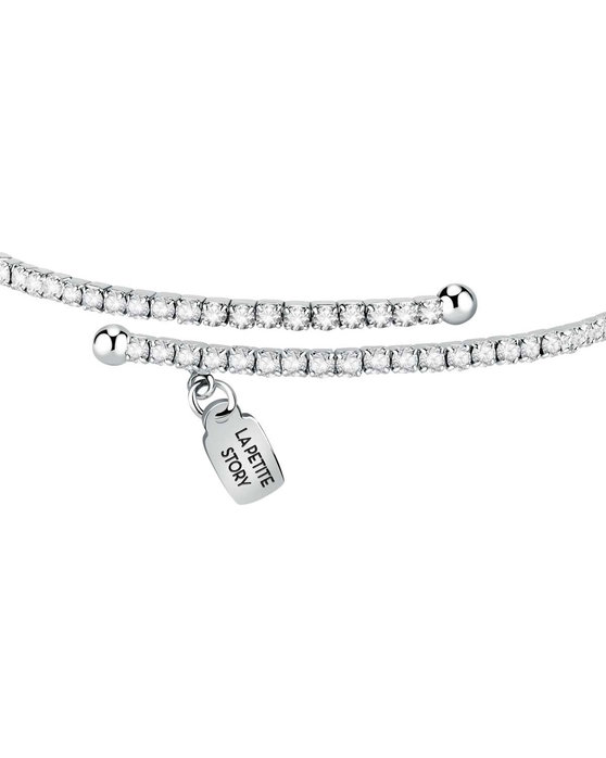LA PETITE STORY Love Stainless Steel Bracelet with Zircons