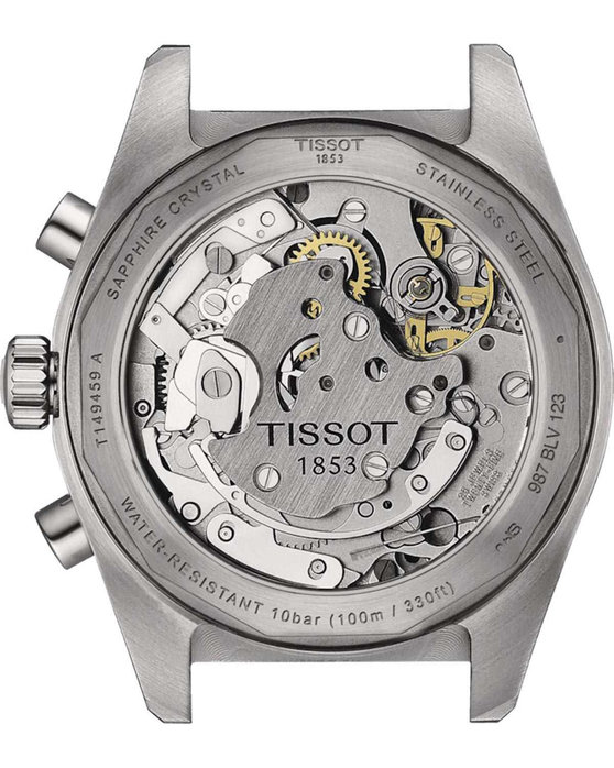 TISSOT T-Sport PR516 Mechanical Chronograph Silver Stainless Steel Bracelet