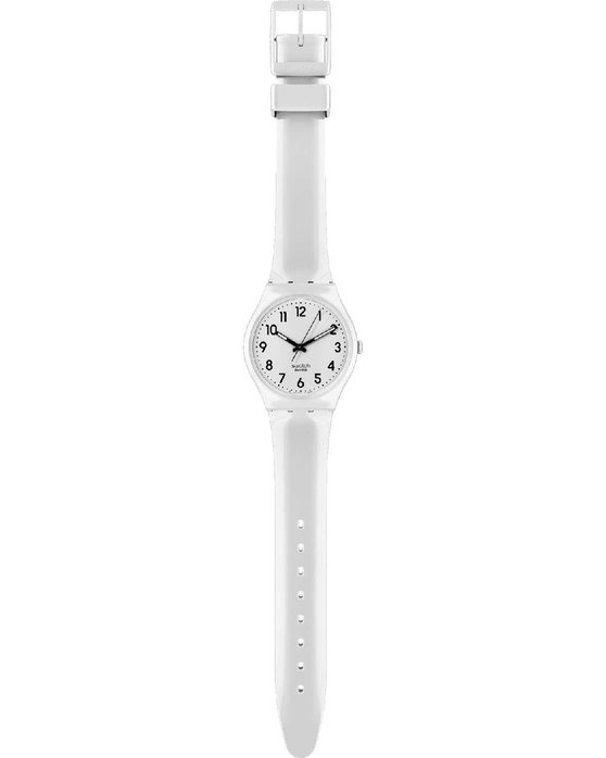 SWATCH New Core Just White Soft White Silicone Strap