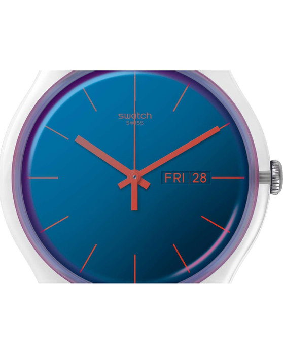 SWATCH Transformation Polablue Blue Silicone Strap