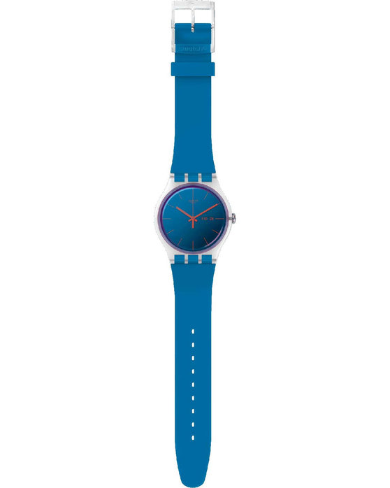 SWATCH Transformation Polablue Blue Silicone Strap