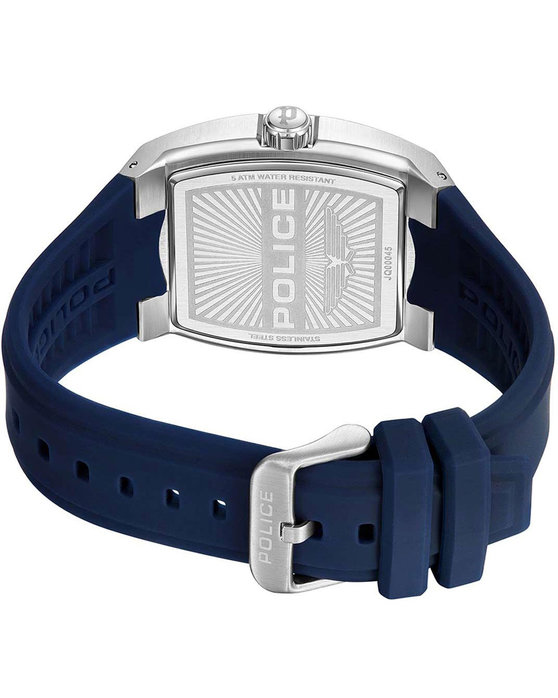 POLICE Creed Blue Silicone Strap