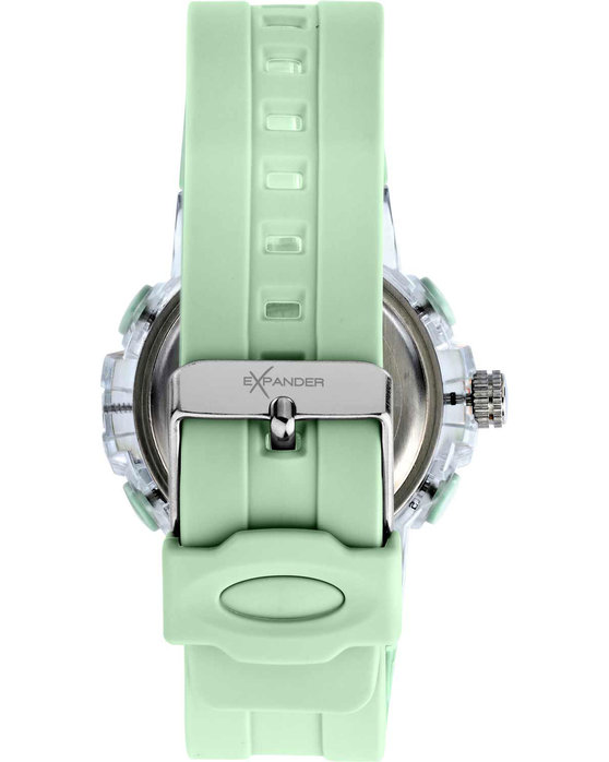 SECTOR EX-46 Dual Time Chronograph Light Green Plastic Strap